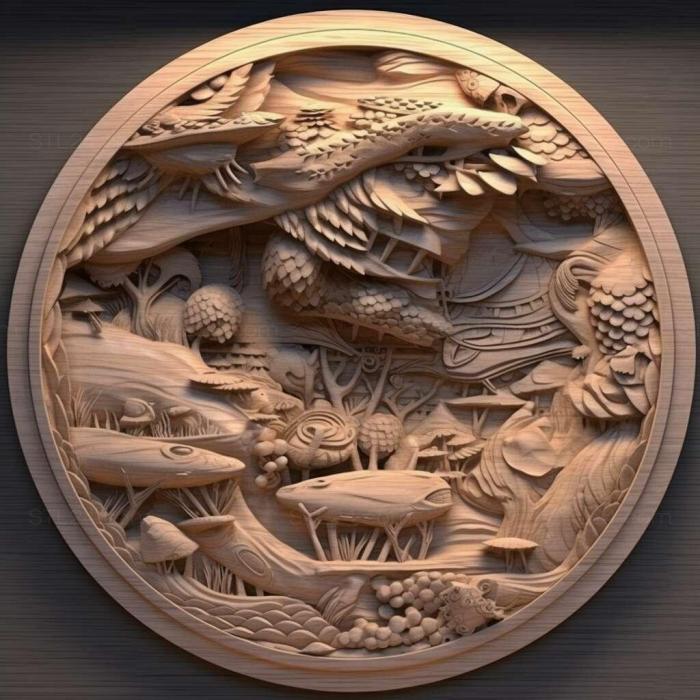 Patterns and decorations (stl Cynapes 4, PATTERN_2032) 3D models for cnc